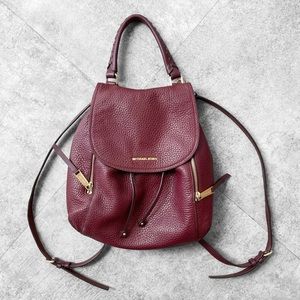 Michael Kors Viv Large Pebble Leather Backpack